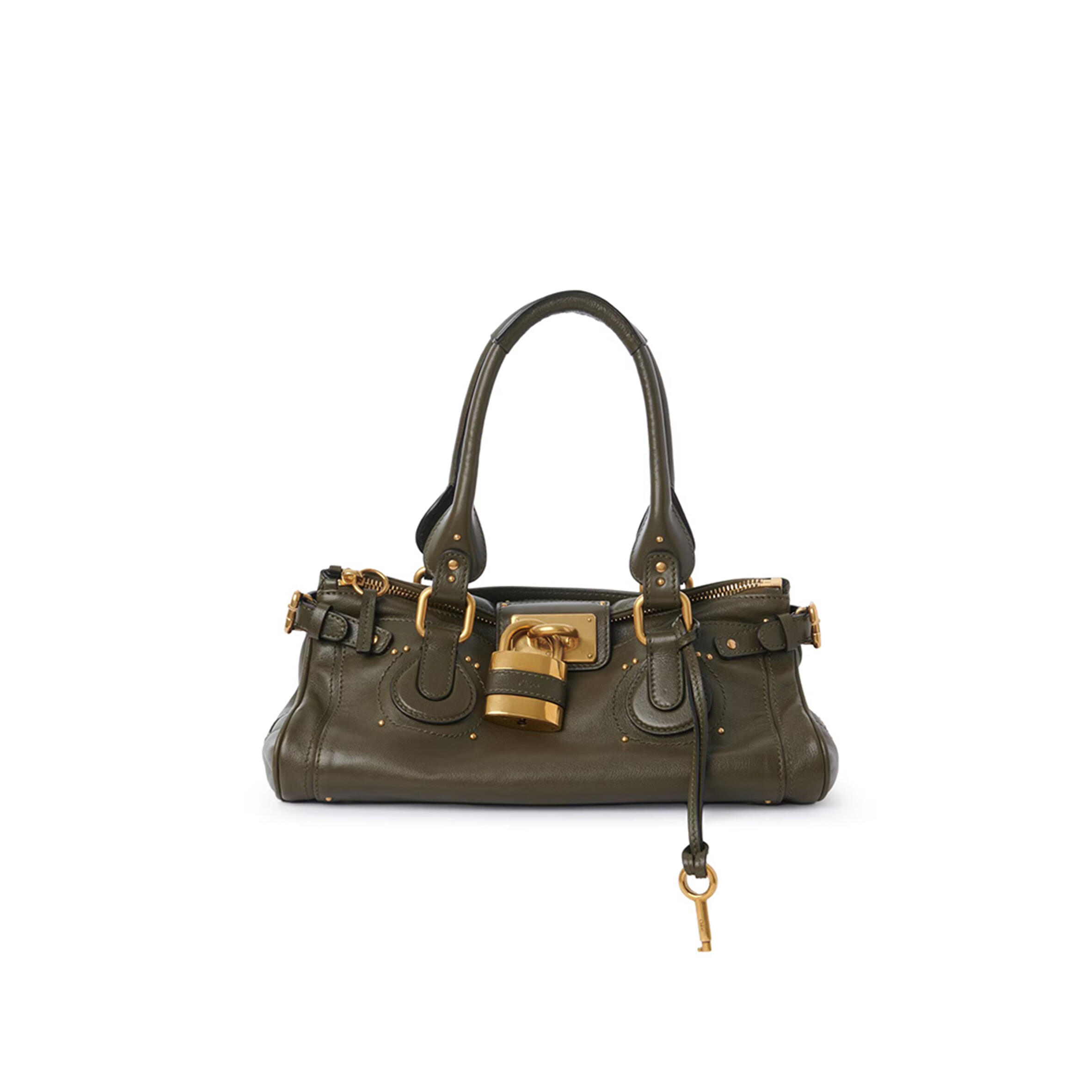 CHLOÉ PADDINGTON BAG IN GRAINED LEATHER CH25WS802P753E5 (36*18*18cm)